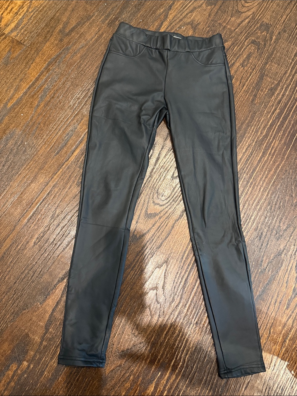 Black Faux Leather Leggings